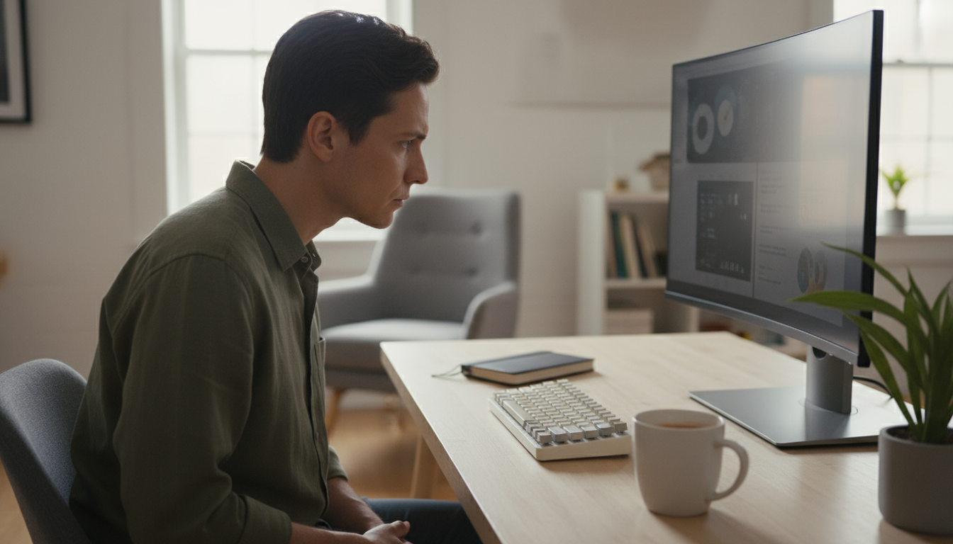Laptop on a clean desk shows a 'To-Do' list with unchecked tasks next to a 'Done List' filled with completed items, highlighting the psychological con