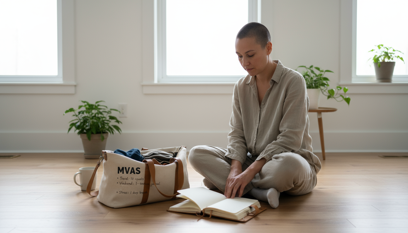 Close-up of a minimalist calendar showing a long streak of marks, one smudged mark, and a hand with a pencil poised over the next blank day.