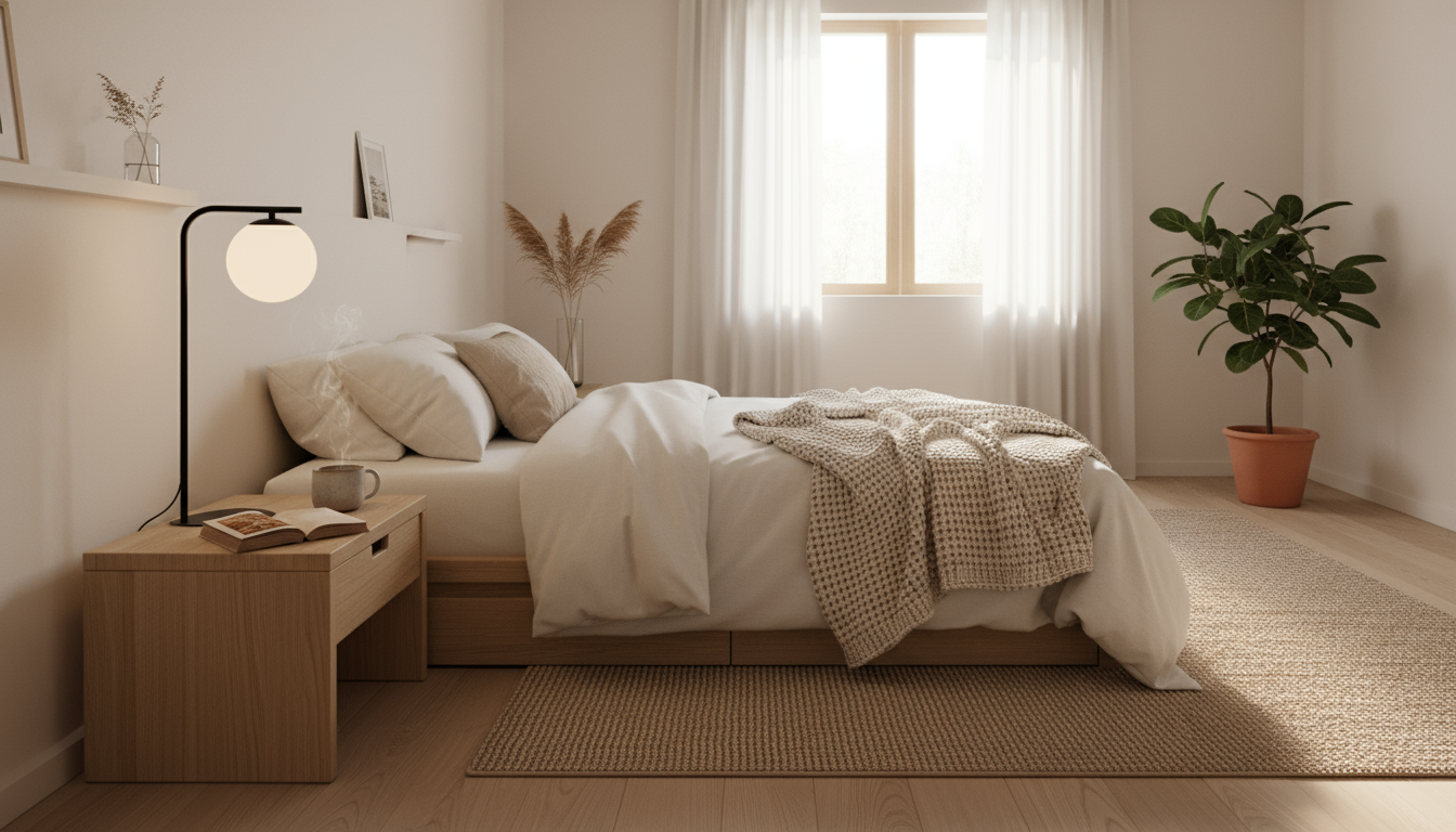 Close-up of hands interacting with a smartphone screen, setting up a 'Work' Focus Mode with customizable app and contact notifications.