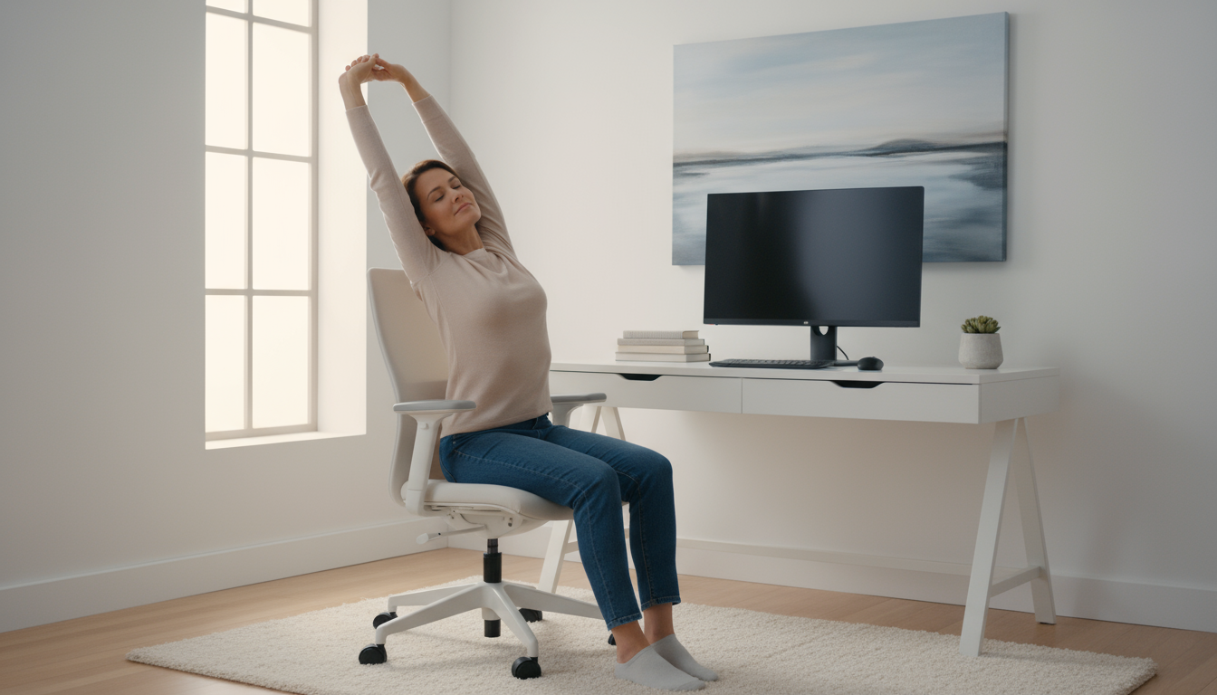 A stressed woman in her 30s sits up in an unmade bed, intently focused on her smartphone in early morning light, conveying urgency and panic.