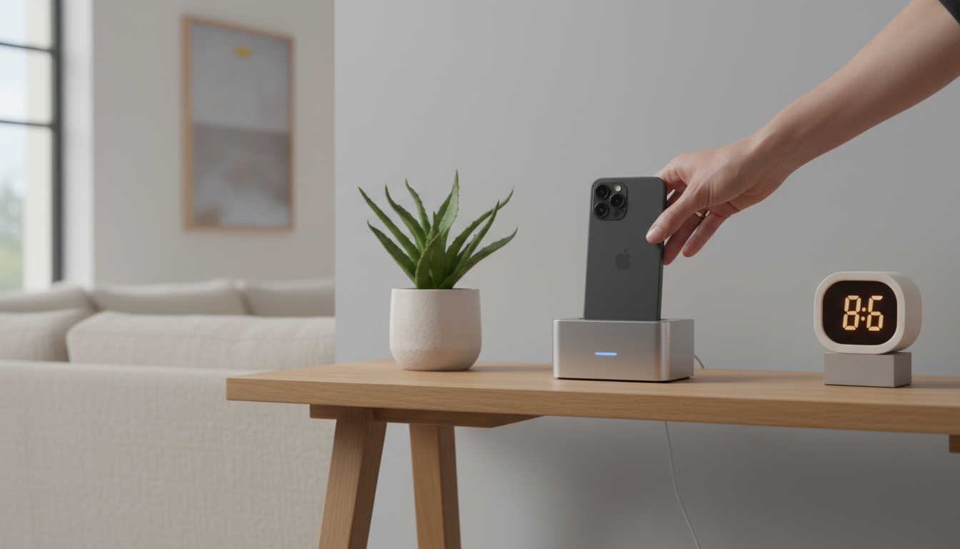 Running shoes, socks, and workout clothes neatly laid out on a light wooden floor in soft morning light, ready for exercise.
