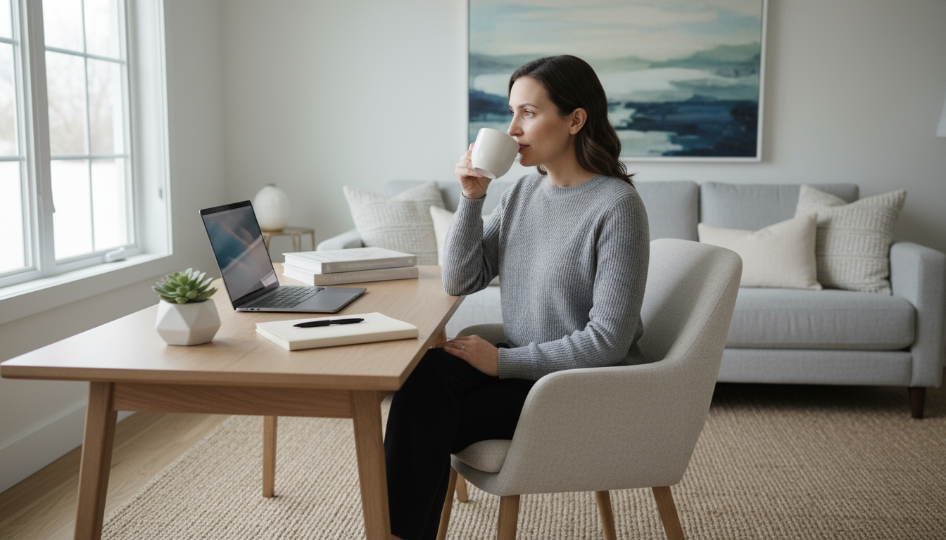 A person's hand holds a pen, poised above a digital habit tracker on a tablet. The tracker shows a habit streak with one missed day, but the pen is po