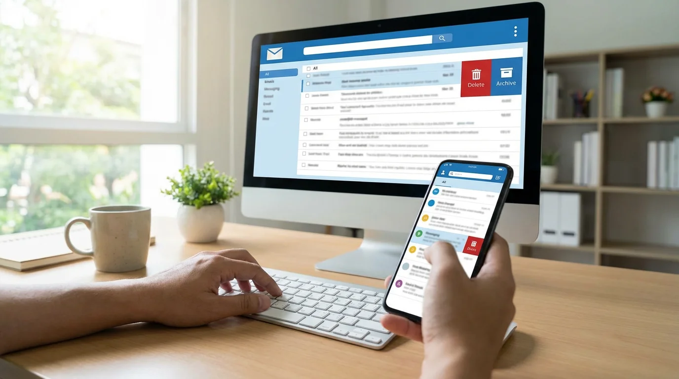 Delete or Archive Old Messages illustration