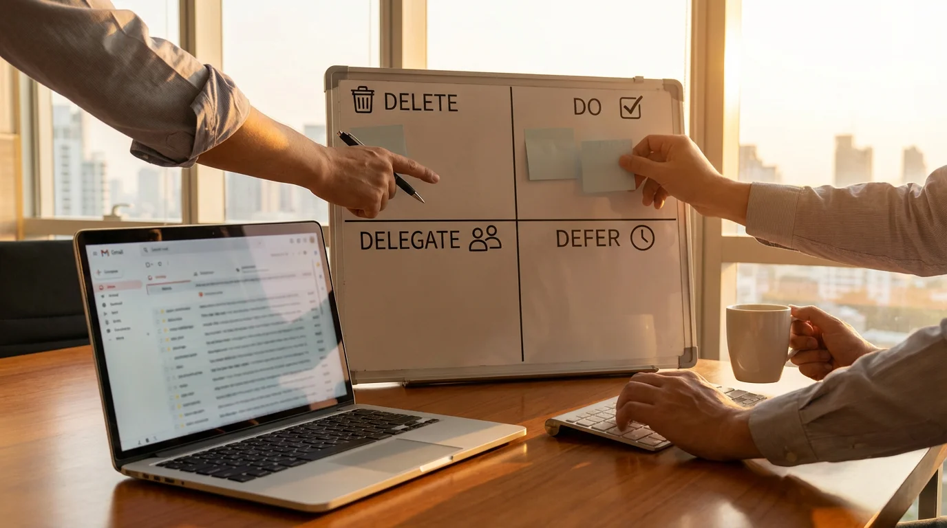 Implement the "Four Ds" for Email Processing illustration