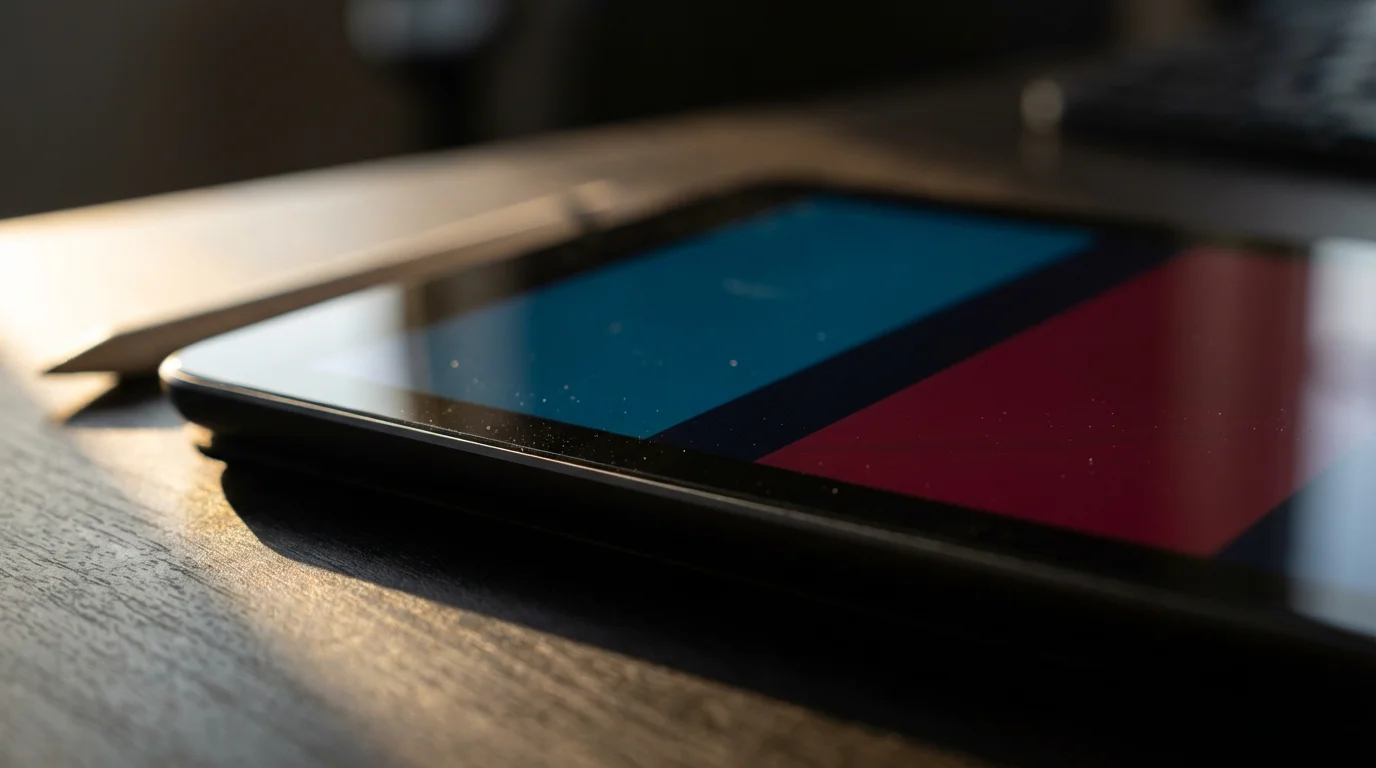 Macro photo of a digital calendar screen showing intentional white space between scheduled meetings.