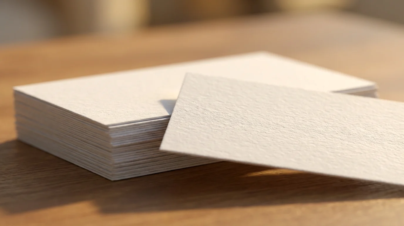 Macro photograph of a single index card separated from a stack, symbolizing focused weekly priorities.