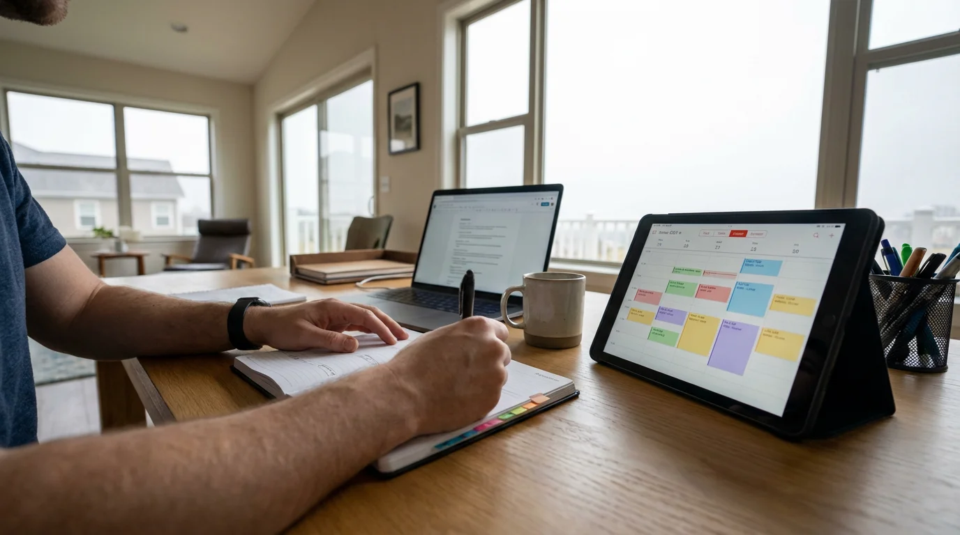 Structured Planning and Time Blocking for Sustained Focus illustration