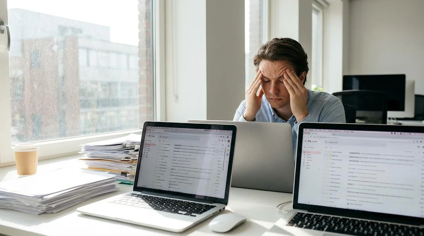 The Hidden Cost of Email Overload illustration