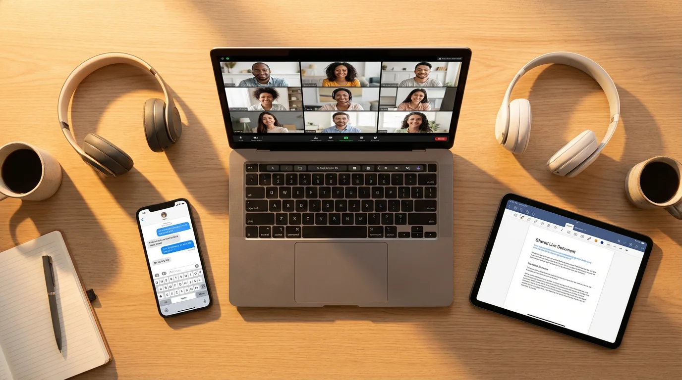 What is Synchronous Communication? illustration