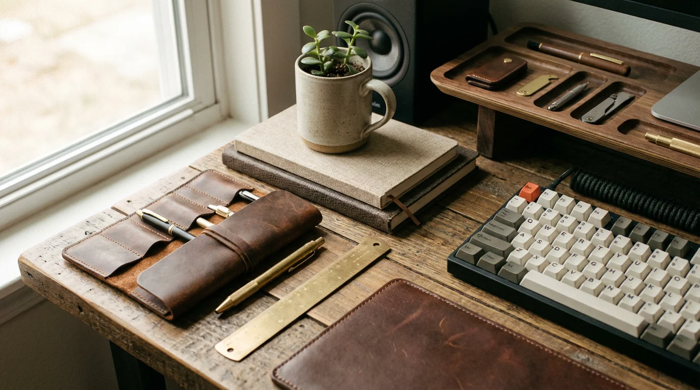 Worked Example: Desk Organization illustration