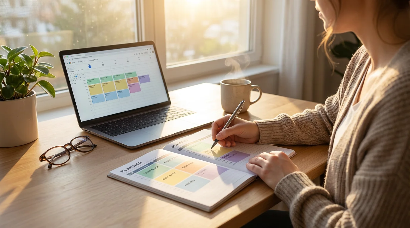 1. Implement Time Blocking for Focused Work illustration