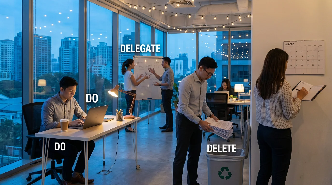 A Day in the Life with the 4Ds illustration