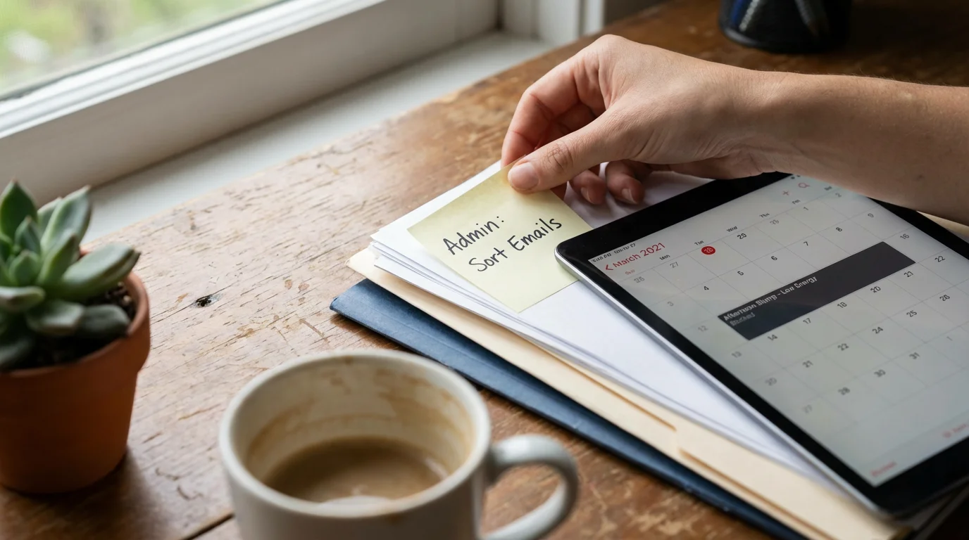 Delegate or Schedule Shallow Work for Low-Energy Periods illustration
