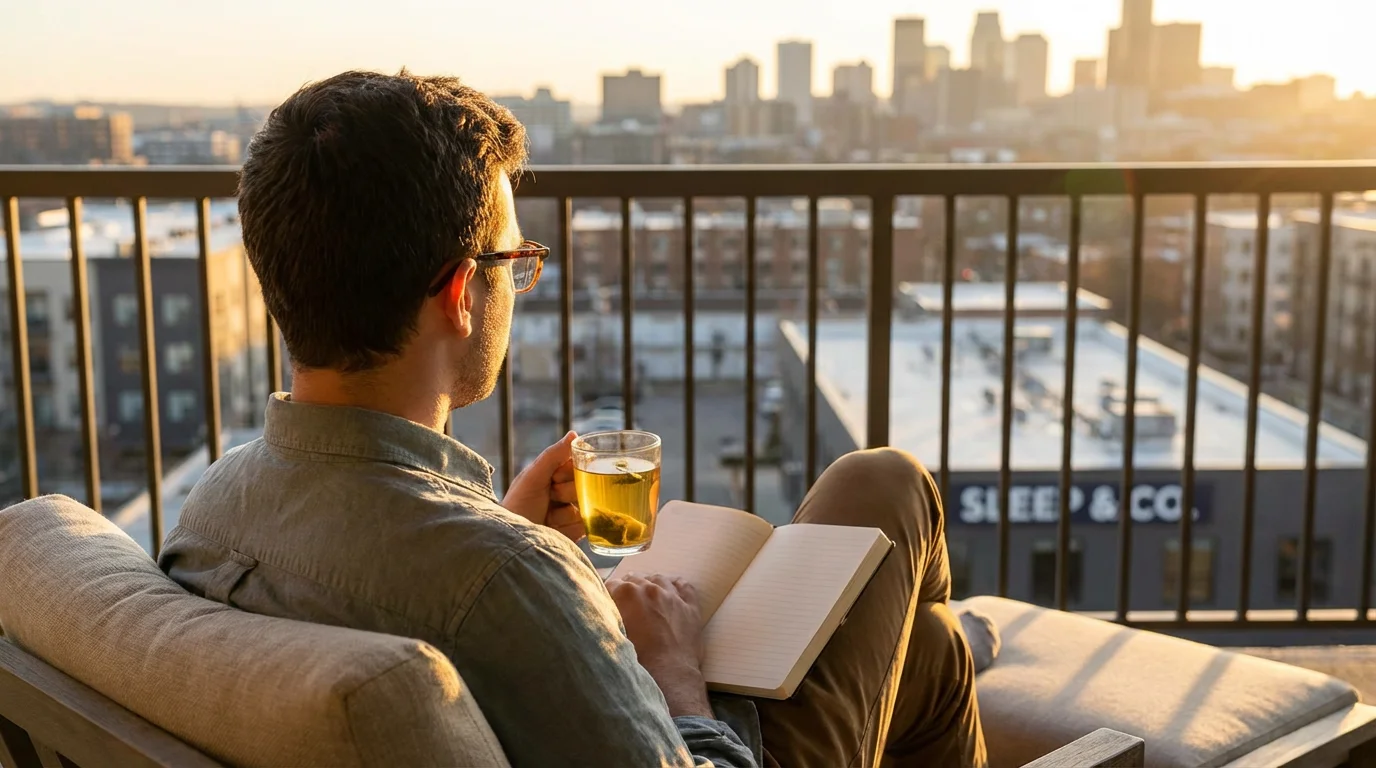 Engineer a Sleep-Friendly Evening illustration