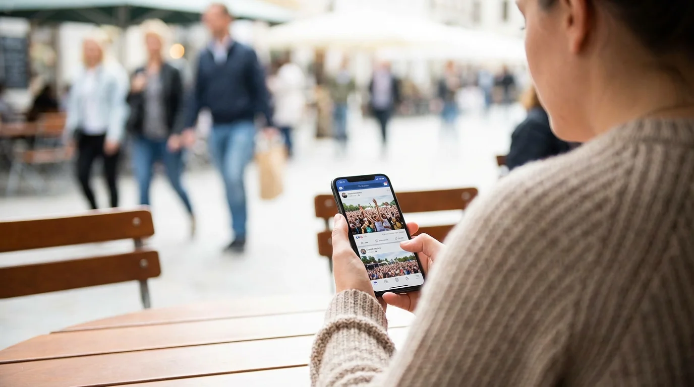 Fear of Missing Out (FOMO) illustration