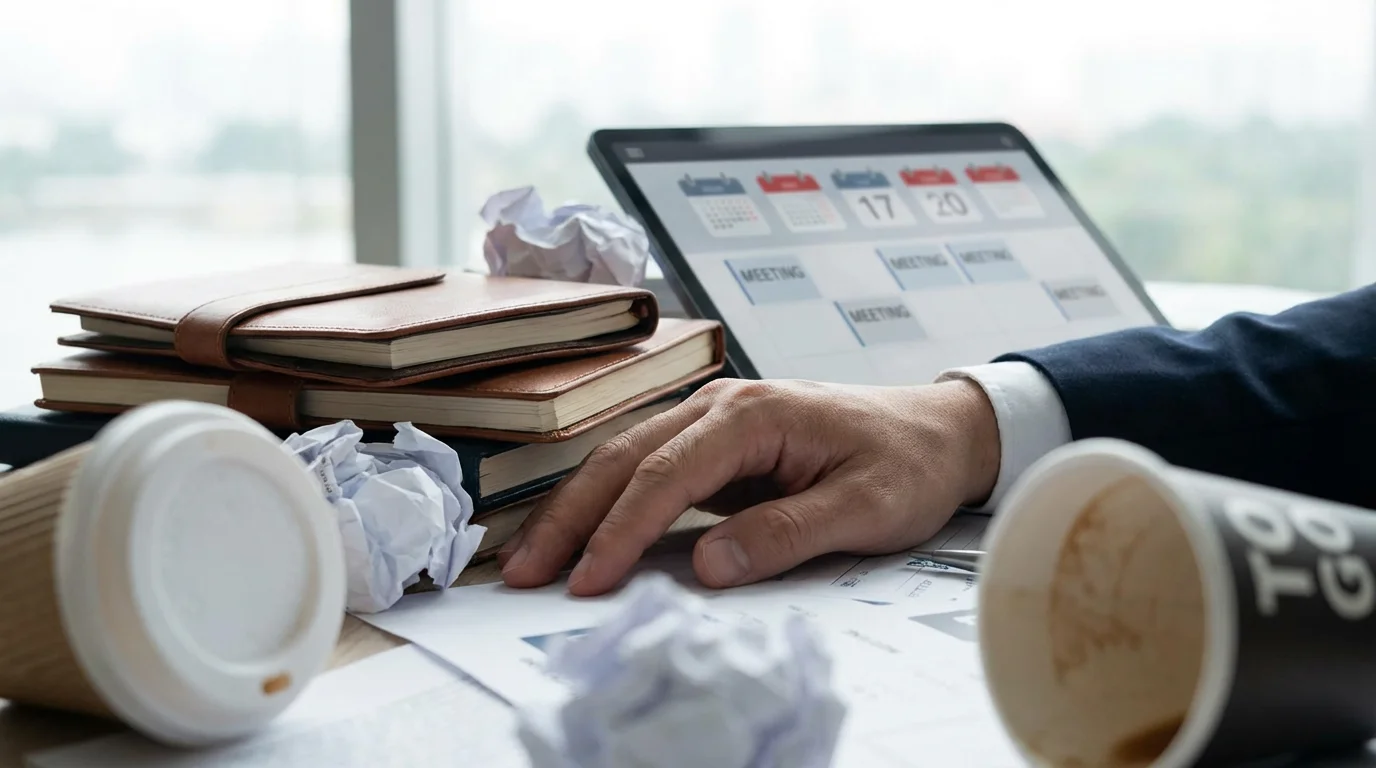 Scenario 1: The Manager Drowning in Meetings illustration