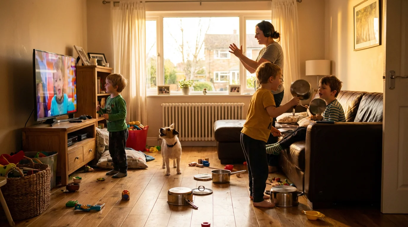 Scenario 2: The Noisy Home Environment illustration