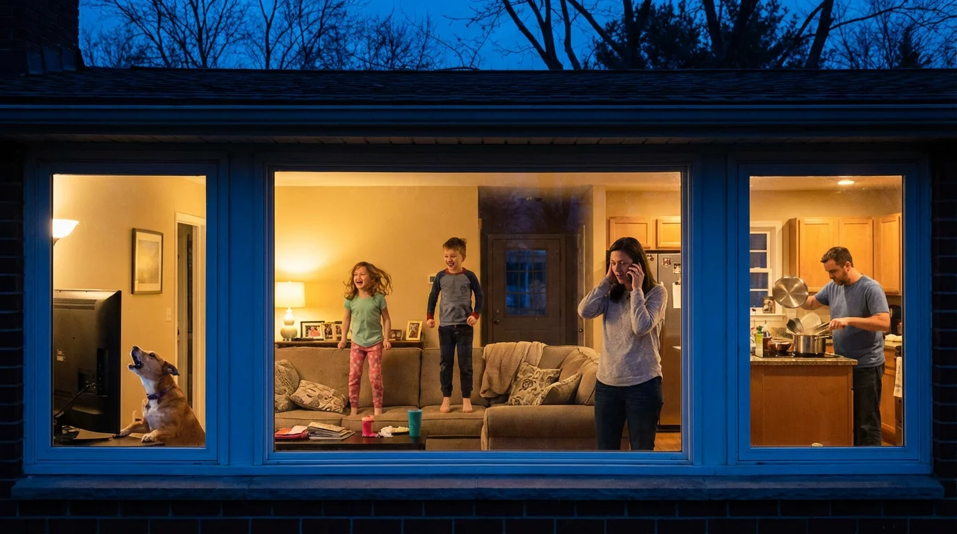 Scenario 2: The Noisy Home Environment illustration