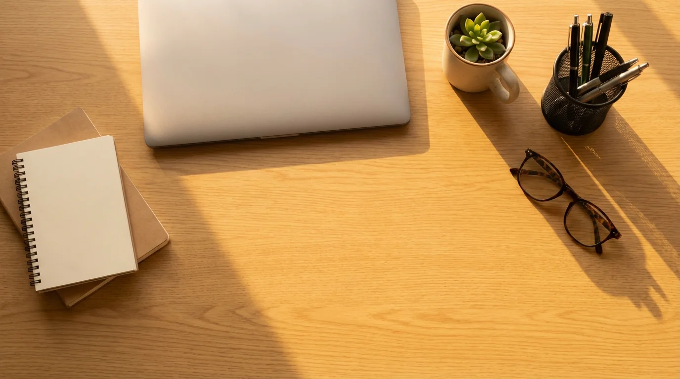 The 10-Minute Desk Reset: A Physical Clean Slate illustration