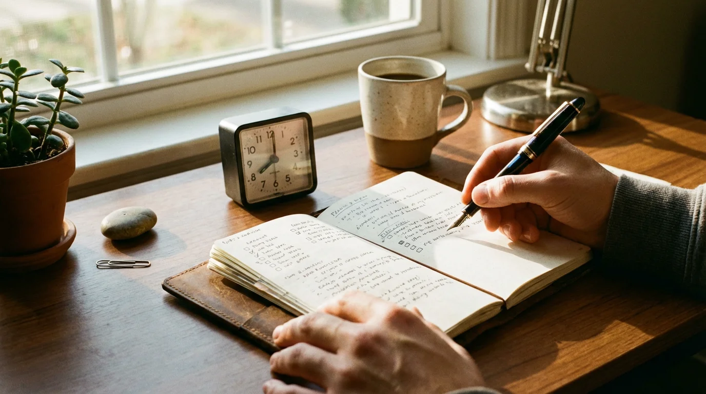 The 15-Minute Weekly Review illustration