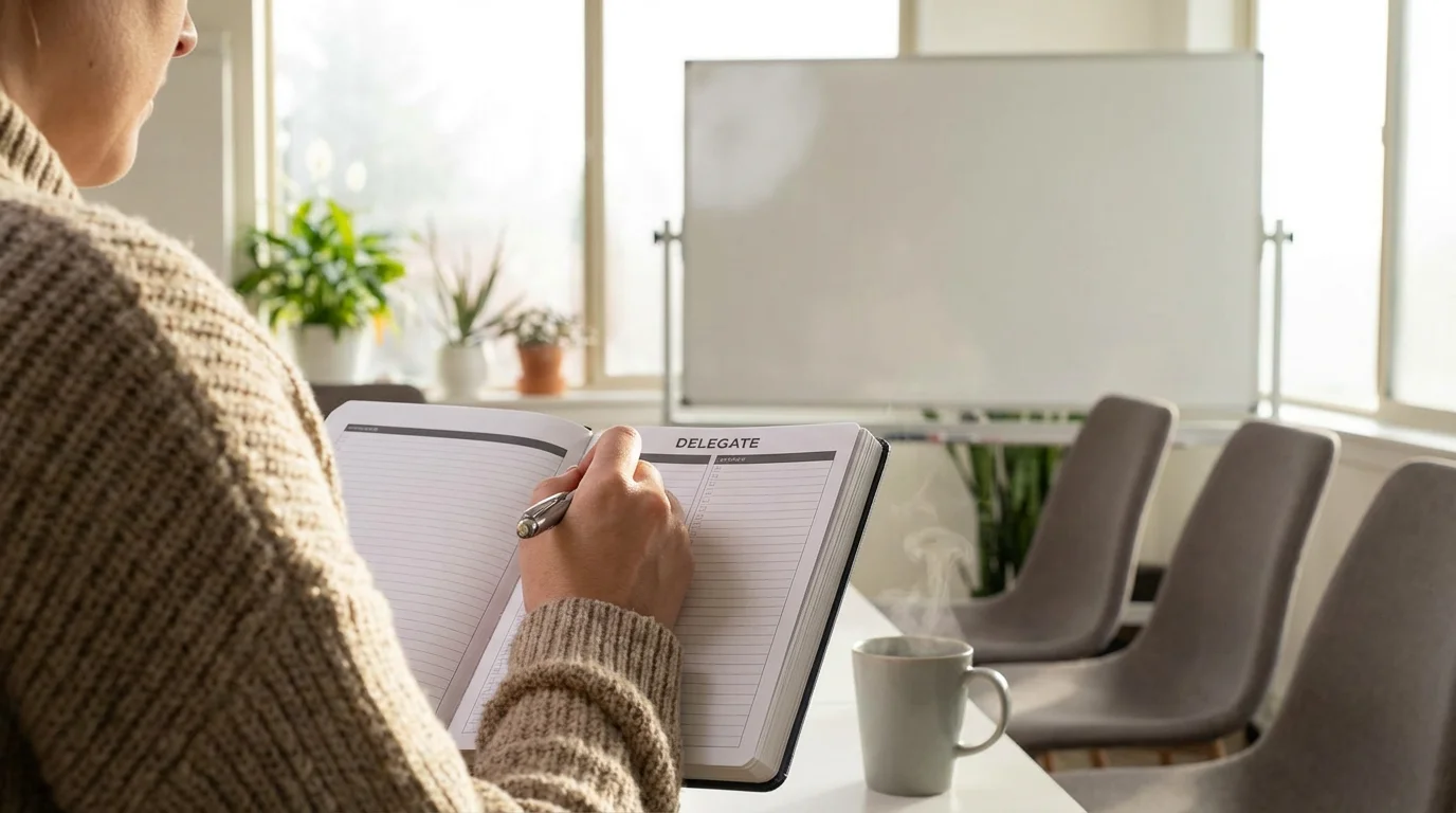 The “Delegate” Quadrant When You Have No One to Delegate To illustration