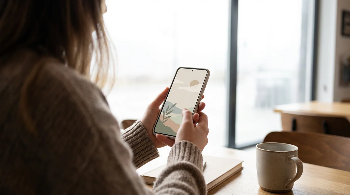 The One-Screen Phone: Your Digital Sanctuary illustration